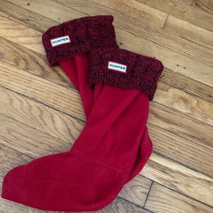 Tall, red Hunter Boot inserts